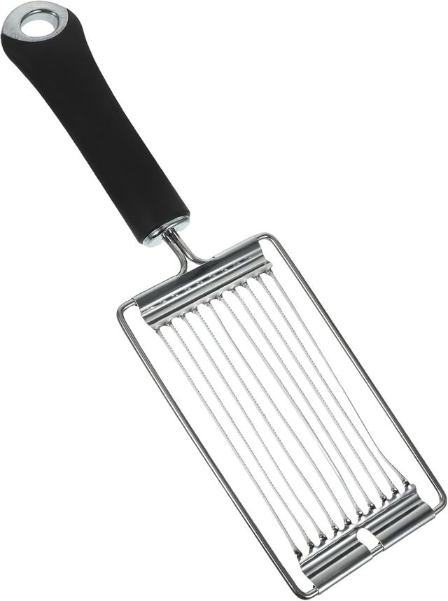 Eierschneider aus Edelstahl, 23x8x2,2cm, für Gurken und Schinken