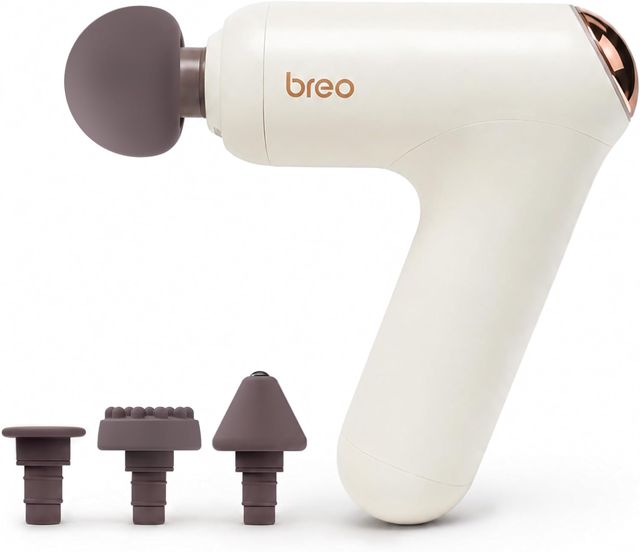 Breo Lucky 7 Massagegerätpistole mit Wärme, Tiefengewebe-Muskelstimulator, Körperentspannung, geräuscharm für die Erholung