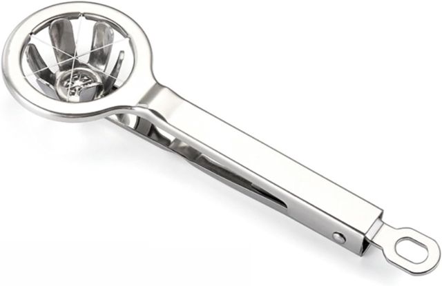 Eierschneider aus Edelstahl 304 für hartgekochte Eier, Silber
