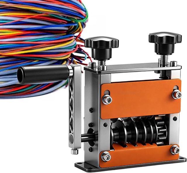 Drahtmaskiermaschine,Automatische Entisolierer mit 6 Löchern Für Schrottkabel 0.1-1.7 Cm - Werkzeuge Zum Skalieren von Aluminiumkabeln - Unterstützte Erwachsene Enthusiasten Anfänger Arbeiter