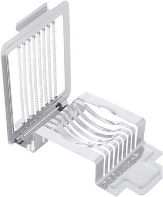 Eierschneider aus Edelstahl, Tragbar, Silber, für Küche