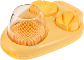jojofuny Multifunktionaler Schnelle Einhandbedienung Eierschneider 3 in 1 aus Edelstahl und ABS für Zuhause für Eier und Pilze Geeignet für Ältere Nutzer