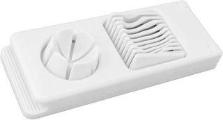 2-in-1 Eierschneider, Mehrzweck-Edelstahldraht, manueller Eierschneider für Erdbeere, weiche Früchte, Tomaten, Wurst