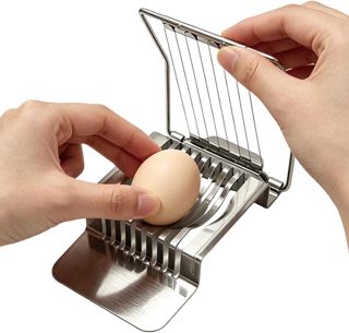 Eierschneider Edelstahl Küchenschneider zum Meal Prep