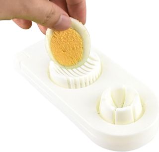 Hartgekocht Eierschneider 2 in 1 spülmaschinengeeigneter Zerkleinerer