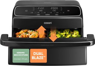 Cosori Airfryer, Neue Generation 2026, Dual Blaze Twinfry Compact, NTC Tech