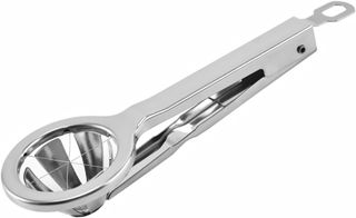 VANZACK Multifunktionaler Eierschneider aus Edelstahl mit Kreuz Klingen Einfache Bedienung für Gekochte Eier und Obst in Küche