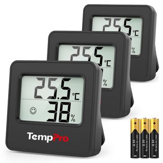 TempPro Thermo-Hygrometer Innen Digital Kompakt Hygrometer Raumthermometer