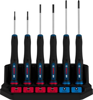 Bosch 6x PRO Präzisionsschraubendreher-Set PH/SL, 6-tlg. (Zubehör Handwerkzeug)