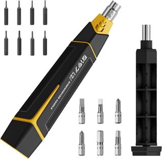 15-in-1 Schraubendreher Set mit im Griff verstauten Bits