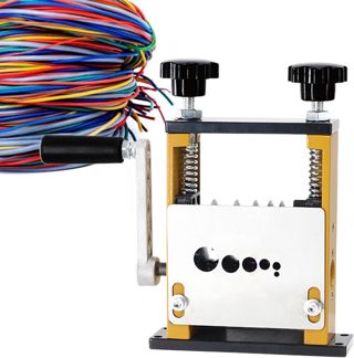 Manuelle Drahtschneidemaschine, Drahtbohrmaschine, 6 Löcher, 5 Datenkabelschienen, 0,3 - 0,6 cm altes Datenkabel für verschiedene Spezifikationen