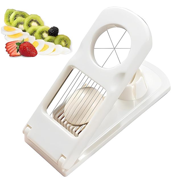 1 Stück Eierschäler Aus Edelstahl, Praktischer Küchenhelfer Zum Schneiden Von Eiern, Kiwis Und Erdbeeren, Ideal Für Weiche Lebensmittel