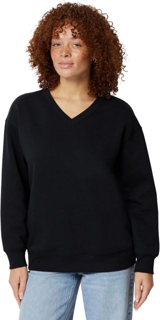 Amazon Essentials Damen Oversize Fleece-Pullover, Sweatshirt mit V-Ausschnitt