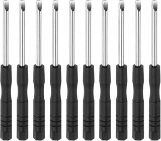 sourcing map 10Stk Mini Schlitz Schraubenzieher 1.5mm Flachkopf