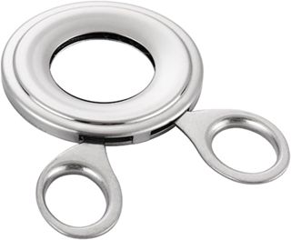 Ergonomischer Eierschneider aus Edelstahl mit Vibrationsaktiviertem Schalentrenner Praktisches Küchenwerkzeug für und Gekochte Eier in Silber