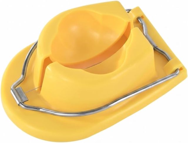 3-in-1-Eierschneider für hartgekochte Eier, Drähte aus Edelstahl 304, Gelb