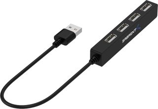 SABRENT USB Hub, USB Adapter 2.0, USB verlängerung mit EIN/AUS-schaltern Geeignet, USB Verteiler mehrfach für PS4/PS5, PlayStation 5, Laptop, PC, drucker, MacBook, USB Stick, Notebook (HB-MCRM)