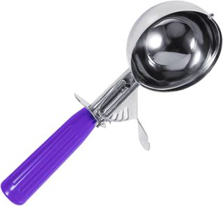 Edelstahl-Eisportionierer, Löffel, Kunststoffgriff, Küchenwerkzeug, heiß für Zuhause, Dessertladen (7,2 cm)