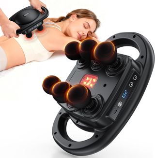 AERLANG Massagepistole,6-Kopf Massagepistole,Massage Gun,Elektrische Handmassagegeräte,Rückenmassagegerät,Die richtige Geschenkwahl