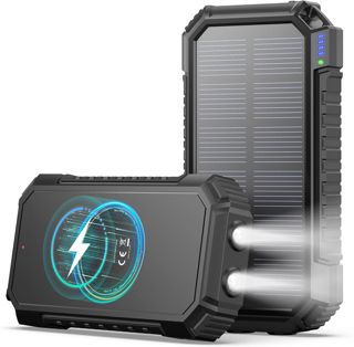 A ADDTOP Solar Power Bank 20000mAh kabelloses PowerBank mit USB C für Phone