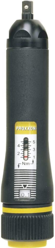 Proxxon 23347 MicroClick-Drehmomentschrauber MC5 1–5 Nm mit Kunststoffkoffer, Schwarz
