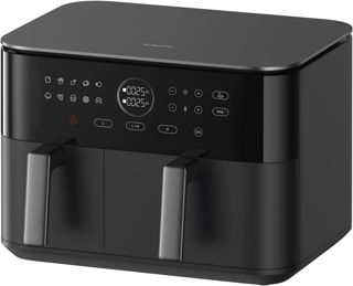 Xiaomi Dual Zone Air Fryer 10L, 2 Fächer 3,5L und 6,5L, 230°C, SYNC-Funktion, 9 Modi, 2700W, fettarm, Touch-Bedienung, spülmaschinenfest, Schwarz