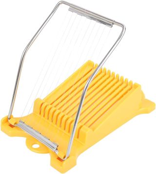 Cyrank Mittagessen Fleischschneider Käseschneider, 10 Drähte Edelstahl Eierschneider Küche Obst Bananen Spamschneider Käseschneider für Zuhause