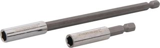 Silverline 436745 Magnetischer Schraubendreher-Bithalter, 2-tlg. Satz 60 u.150 mm