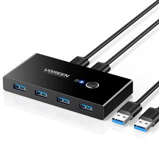 UGREEN USB Switch 2 PC 2 In 4 Out USB 3.0 Switch USB Umschalter 2 PC
