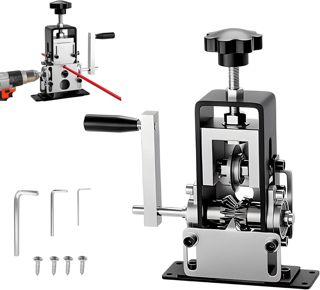 Manuelle Abisoliermaschine, Messgerät, 0,1–2,5 cm, Kupferdraht, Schäler, Bohrmaschine; Bohrbetriebenes Kabelschäler, Abisolierwerkzeug mit Handkurbel für Schrott, Kupferdraht, Kabel-Recycling