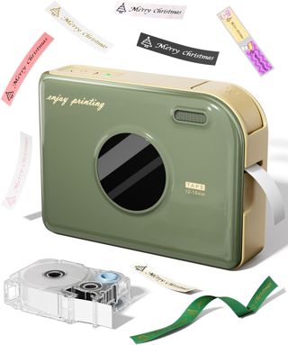 Phomemo A30 Etikettendrucker, Tragbares Beschriftungsgerät Bluetooth, Etikettiergerät Selbstklebend Etikettiermaschine mit 4 Bändern, Wiederaufladbarer Mini-Aufkleberdrucker für Geschenke