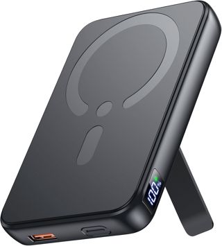 Powerbank für MagSafe, 12000mAh Externe Handyakkus, Schnellladen, Schwarz