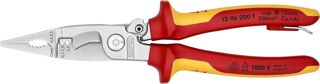 KNIPEX Elektro-Installationszange verchromt isoliert, 13 96 200 T