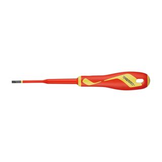 Tengtools 245590104 isolierte Schraubendreher mit extra flacher Spitze, 0,8 x 4,0 mm, Größe isoliert, B Griff, 210 mm Länge