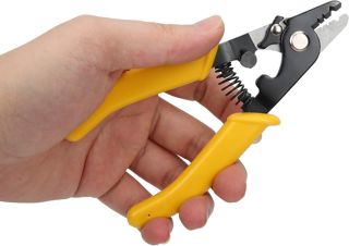CFS-3 Glasfaser Abisolierzange, 3 Löcher Abisolierzangen, Glasfaser Kabel Abisolierzange Werkzeug, Hohe Härte Werkzeug, Automatische Abisolierzange und Schneidzange