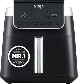 Ninja Heißluftfritteuse MAX PRO, 6,2 L, ölfrei, Schwarz/Kupfer