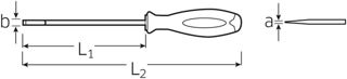 STAHLWILLE QuickRelease 4628 6 1,0 x 5,5 x 200 Flach-Schraubendreher – wählen