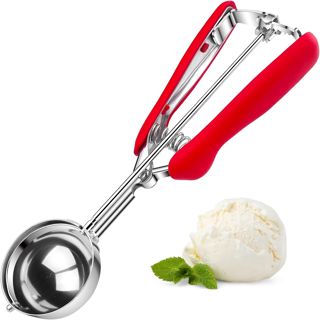 Maxentico Eisportionierer Edelstahl 5cm,Eislöffel Portionierer für Eiscreme