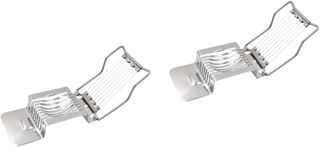 Amosfun Eierteiler 2st Aufschnittmaschine Mit Schneiddrähten Küchen Utensilien Küchenuntensilien Gemüse Samen Konservierte Eier Egg Käsespätzle Eierschneider Käseschneider Silver
