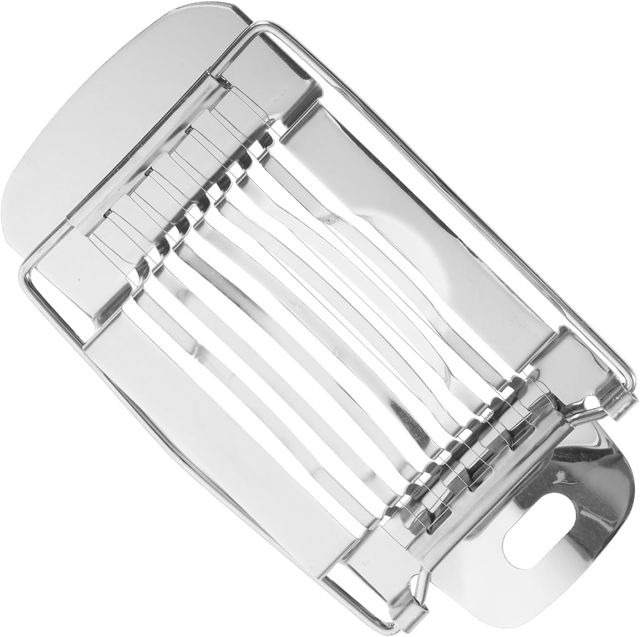 Eierschneider aus Edelstahl mit Rutschfestem Griff, Silber