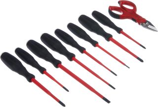 Intercable ao1714 Set 8 Schraubendreher mit Schere F1, rot