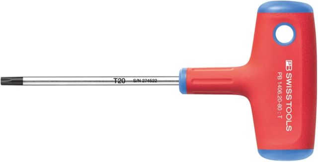 PB SWISS TOOLS Schraubendreher für Torx, mit Quergriff, Torx-Profil: TX20