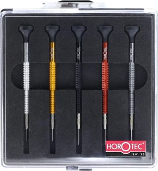KD89 Schweizer Kugellager-Sortiment MSA01.020-A (0,60, 0,80, 1,00, 1,20, 1,40 mm) 5-teiliges Uhrmacherwerkzeug Set