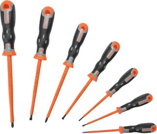 Bahco 202030 Tekno Schraubendreher-Set für Schlitz-/Phillips-Schrauben 7-teilig