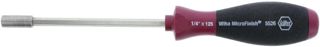 Wiha 52650 Bit Holding Screwdriver with MicroFinish Handle, Magnetic, 1/4 x 125mm by Wiha