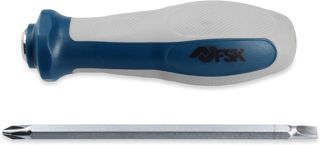 Ferrestock FSKDES015 Chrom-Schraubendreher Vanad, grau/blau