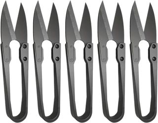 5 StückeTrimmschere, Gartenschere, Beschichtete Premium Ernteschere Edelstahl, Trimmschere Bonsaiwerkzeug Bonsai Schere Schneiden Tuch Werkzeug zum Nähen Gardering