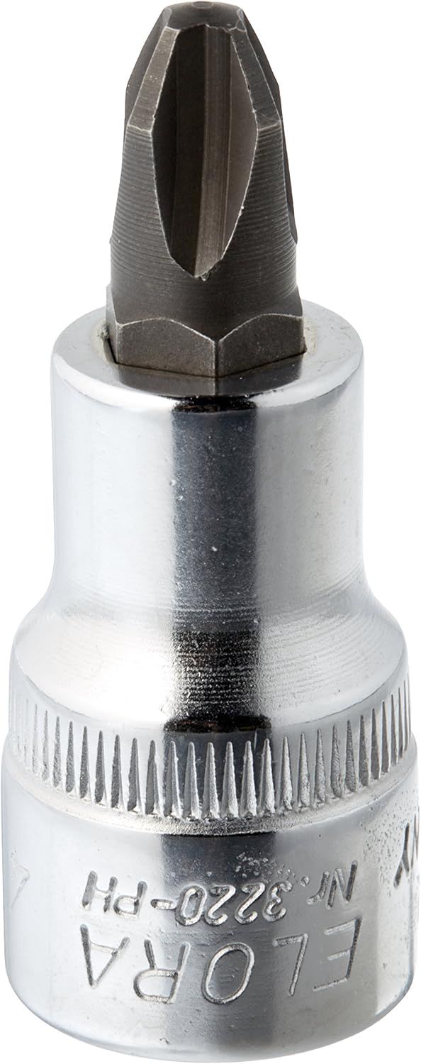 Elora 3220000042000 Schraubendreher-Einsatz 1/2" für Kreuzschlitzschrauben PH-4