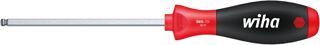 Wiha Schraubendreher SoftFinish® Klemmringfunktion Klemmringfunktion MagicRing® für das Halten von Schrauben ohne Magnet für das Halten von Schrauben ohne Magnet Sechskant-Kugelkopf, schwenkbar für schwer zugängliche Bereiche, mit Sechskantklinge (26079) 4 x 100 mm