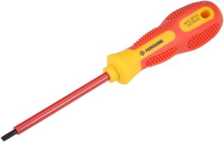 Sourcingmap 1000 V Schlitz isoliert Magnetischer Spitze elektrische Schraubendreher 3 mm x 75 mm
